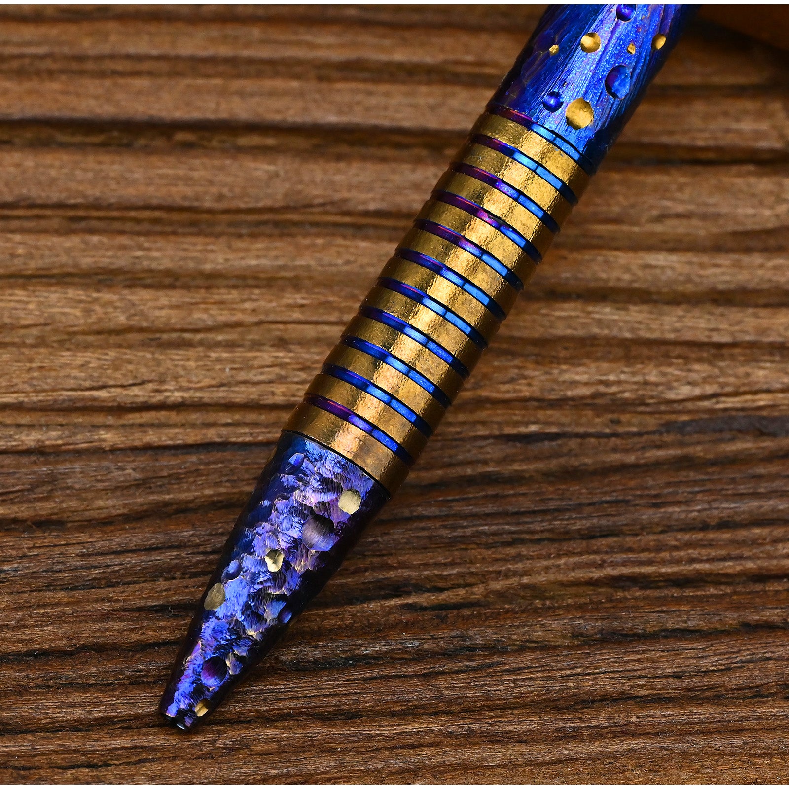 Hand Carved Titanium Alloy Tactical Pen - Star Sky Limited Edition Decompression Tungsten Metal Signature Neutral EDC Pen