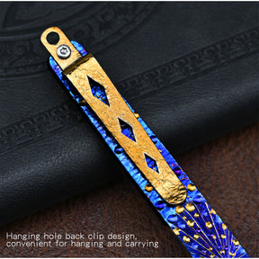 Star Sky Titanium Alloy Push Knife Replaceable Blade Art Knife Multifunctional Pocket Cutter Paper Wallpaper Cutting Tool