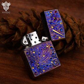Star Sky Limited Edition Titanium Alloy Kerosene Lighter Cigarette Cigar Windproof And Waterproof Outdoor Camping Lighter