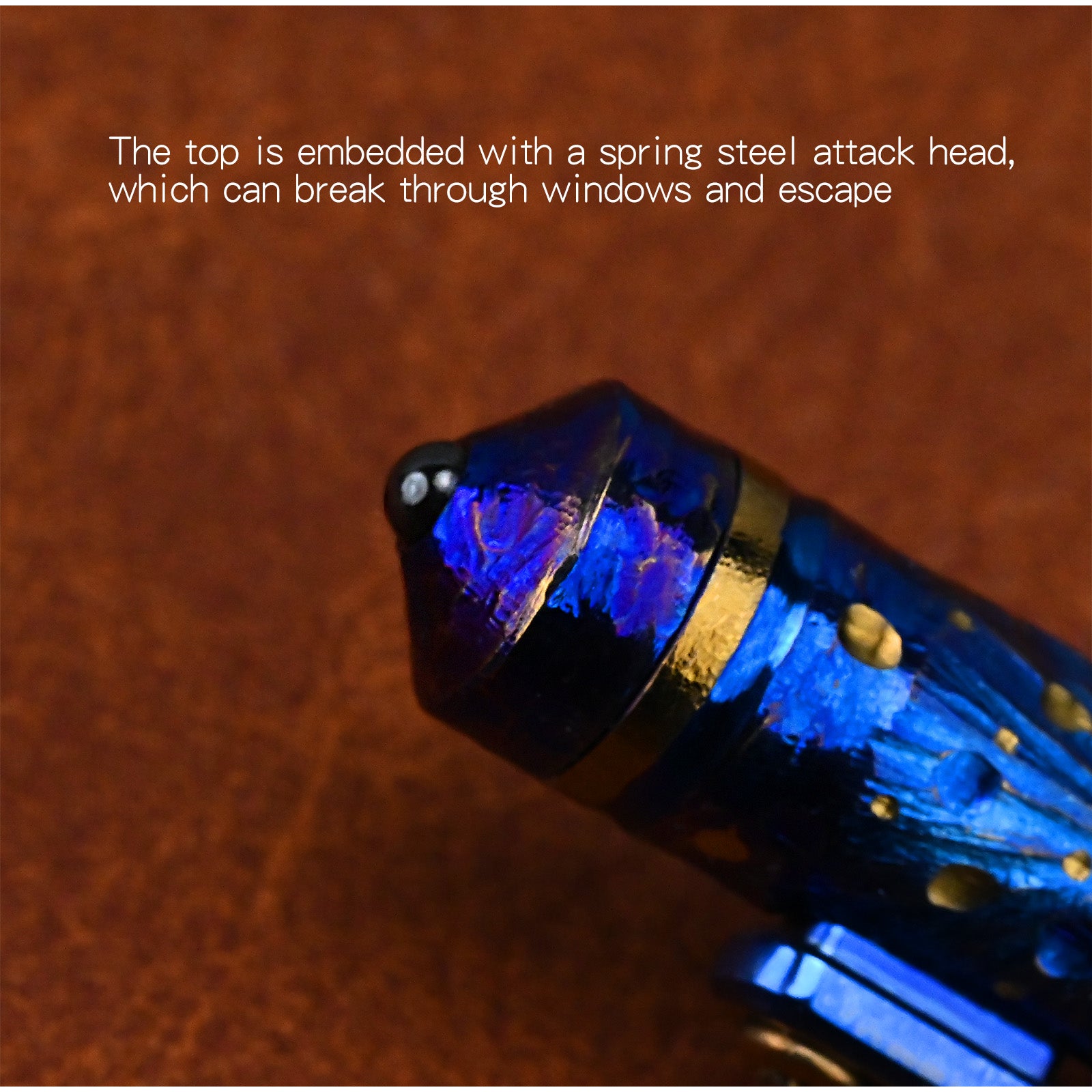 Star Sky Hand Carving Titanium alloy Automatic Pencil Signature Pen EDC refill Writing Gun-bolt Pen Multifunctional Tactical Pen