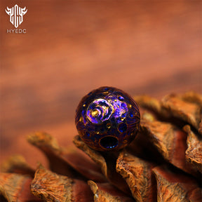 Star Sky Limited Edition Colorful Titanium Alloy Knife Beads Paracord Umbrella Rope Bead DIY Pendant Collar Necklace Jewelry