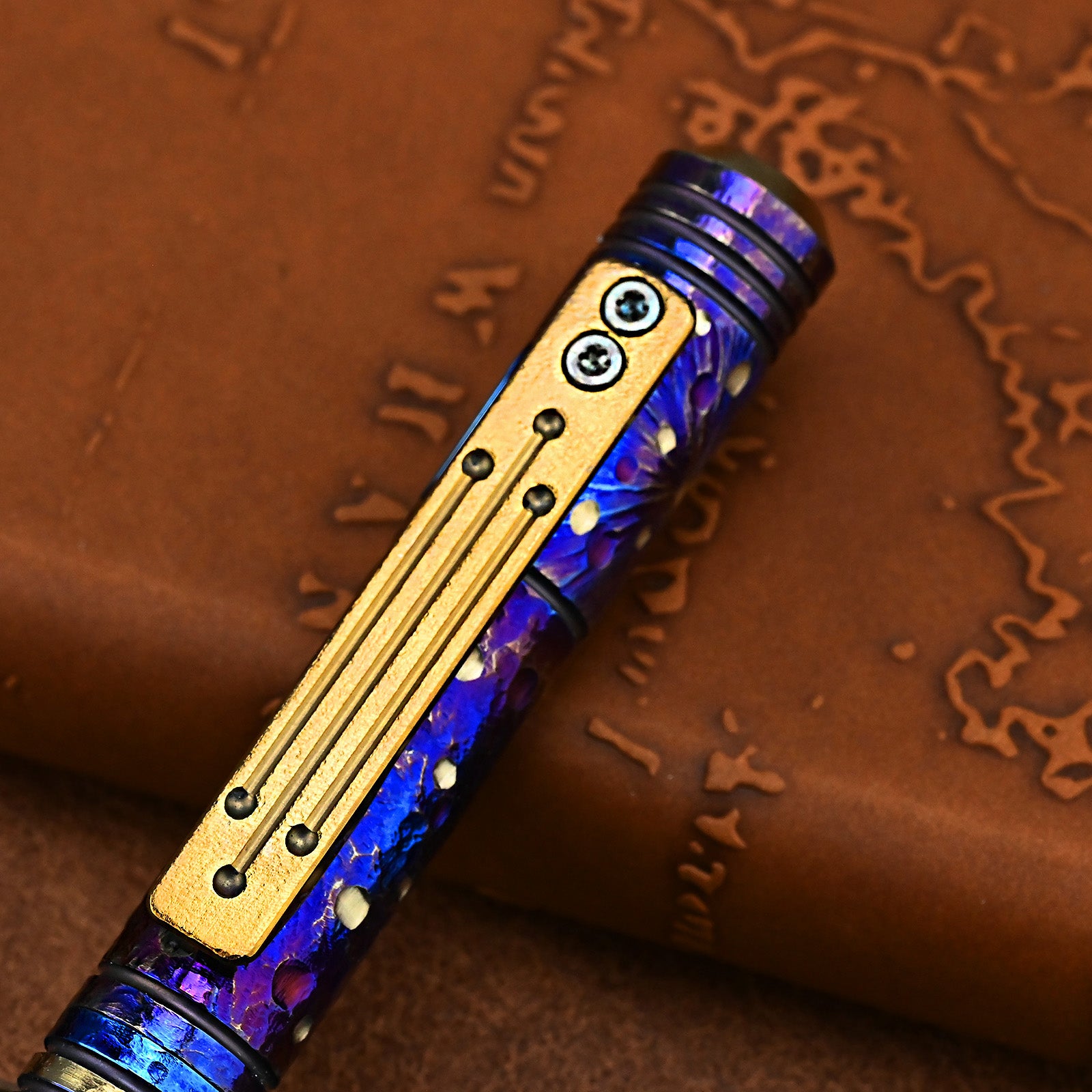 Star Sky Hand Titanium Alloy Pen With Collection Writing Multi-functional Portable Outdoor EDC Tools