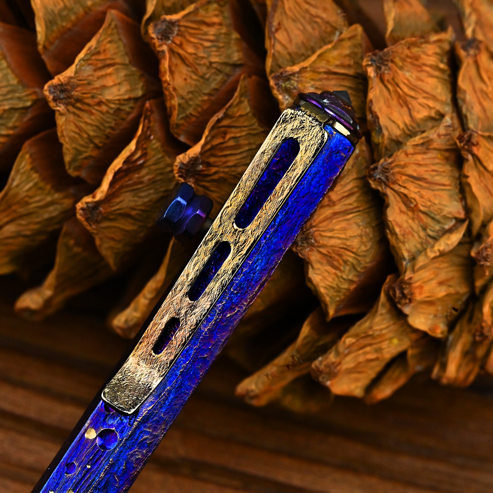 Titanium Alloy Tactical Pen Hand Carved Star Sky Limited Edition Tungsten Pen Decompression EDC Metal Signature Neutral Pen