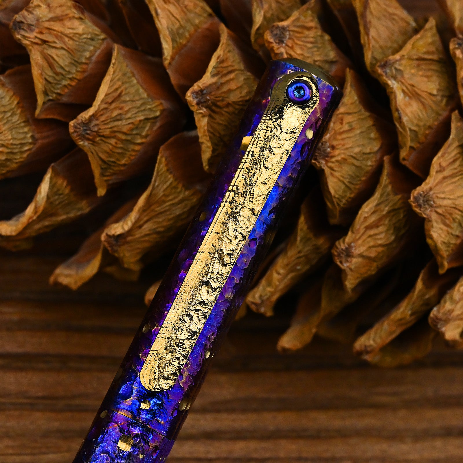 Star Sky Titanium Alloy Tactical Pen High-End Business Students Retro Titanium Black Writing Pen For Gift EDC