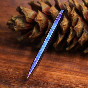 Hand Carving Starry Sky Titanium Alloy EDC Multi-Function Screwdriver Crowbar Bottle Opener Outdoor Crowbar