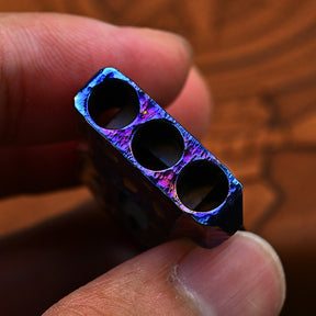 Starry Sky Limited Titanium Alloy Three-tube whistle Waterproof High Decibel Training Whistle Outdoor Survival Tool Camping EDC