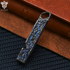 Titanium Alloy Whistle Hand Carved Outdoor Survival Referee Whistle EDC