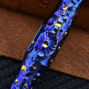 Hand Carving Star Sky  Titanium Alloy Multi-Function Crowbar  Opener Outdoor Crowbar EDC