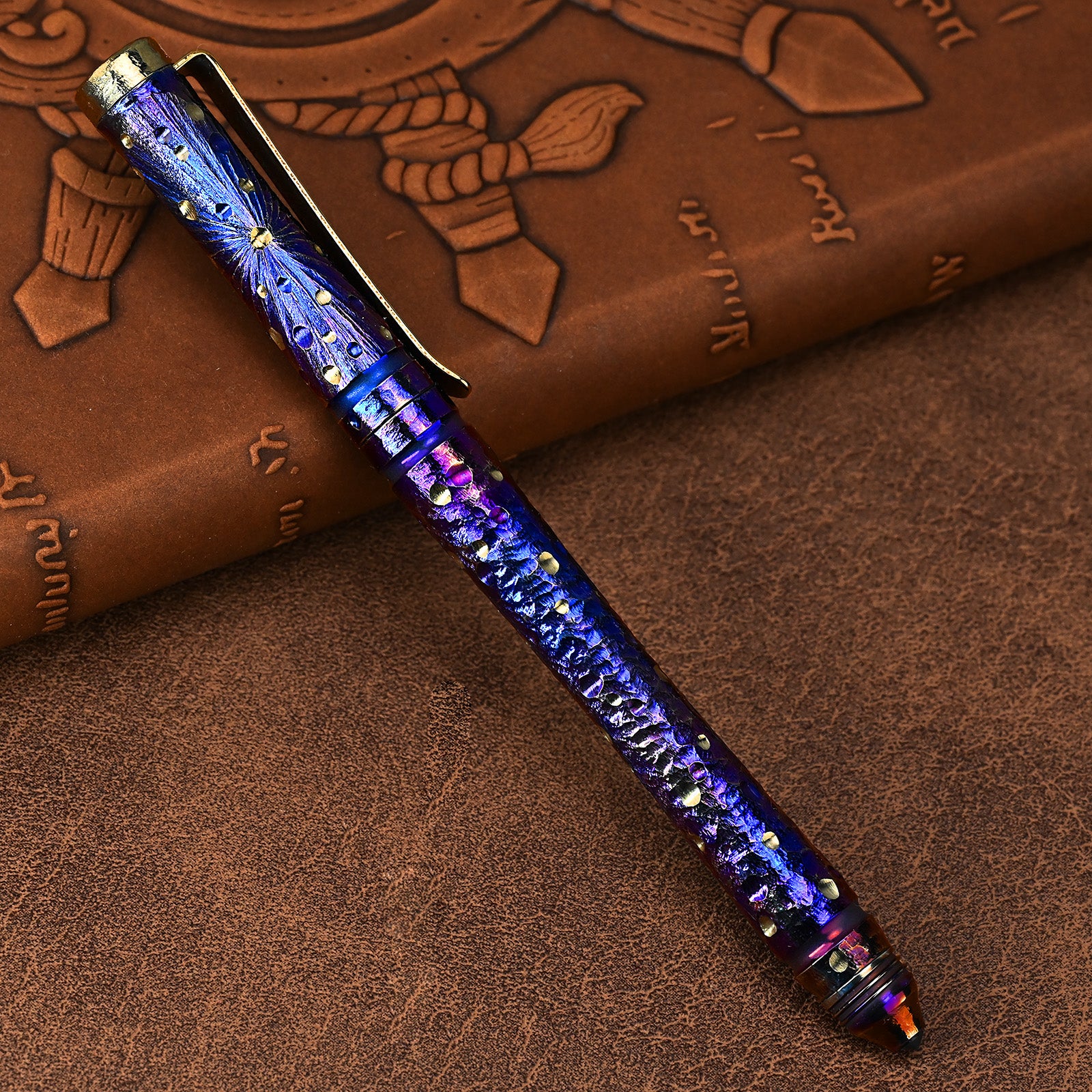 Starry Edition Titanium Portable Decompression Signature Pen Personalizes Self-defense EDC Broken Window High-end Tactical Pen