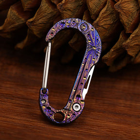 Limited Starry Sky Version Titanium Alloy Outdoor Multi-Functional Keychain Mini Knife Portable