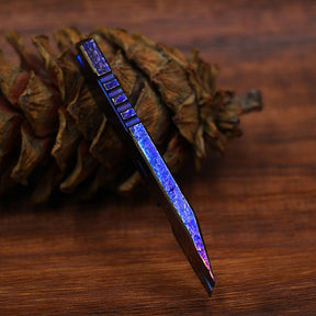 Limited Edition Hand Carving Starry Sky Titanium Crowbar Outdoor Multi Functional Survival EDC Tool Bottle Opener Keychain