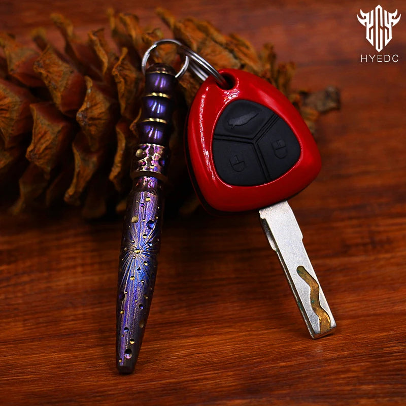 Star Sky Limited Edition Mini Tactical Pen Titanium Alloy Metal Tungsten Steel EDC Signature Pen for Tactical Writing