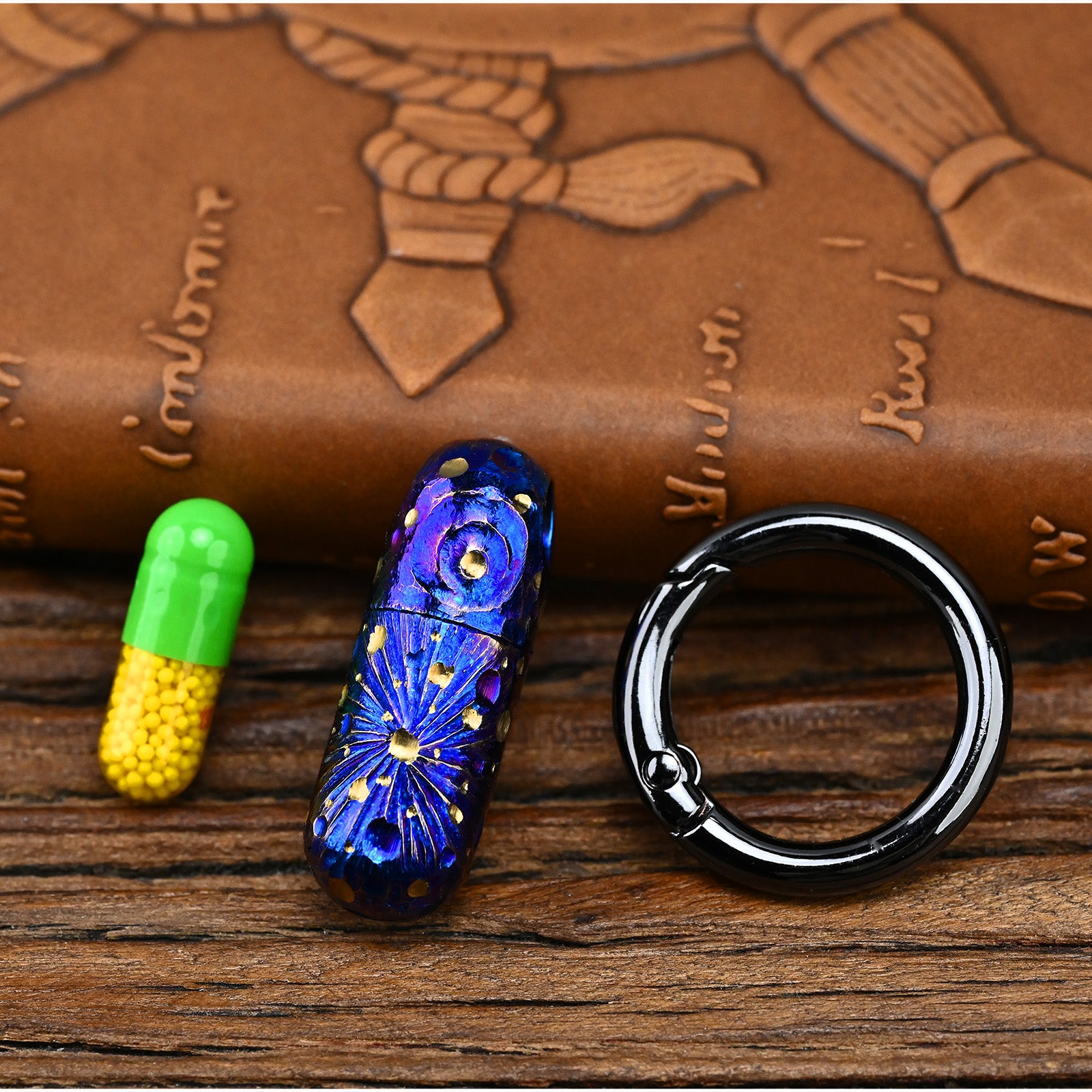 Star SkLimited Edition Portable Small Titanium Alloy Sealed Bottle Waterproof Box Medicine Bottle Outdoor EDC First-Aid Supplies