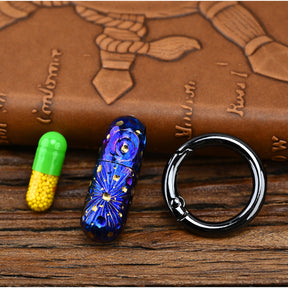 Star SkLimited Edition Portable Small Titanium Alloy Sealed Bottle Waterproof Box Medicine Bottle Outdoor EDC First-Aid Supplies