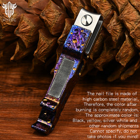 Starry Sky Limited Edition Titanium Alloy Nail Clippers Anti-Splash High-End Fingernail Cutter for Outdoor Camping EDC Tool