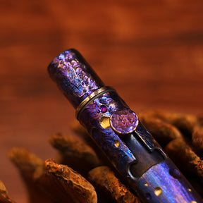Titanium Alloy Tactical Pen Hand Carved Star Sky Limited Edition Metal Signature Pen EDC