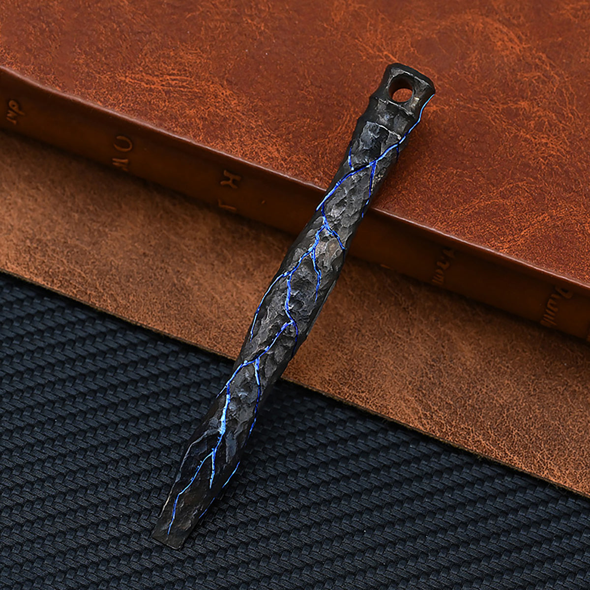 Hand Carving Stone pattern Titanium Alloy Multi-Function Crowbar  Opener Outdoor Crowbar EDC