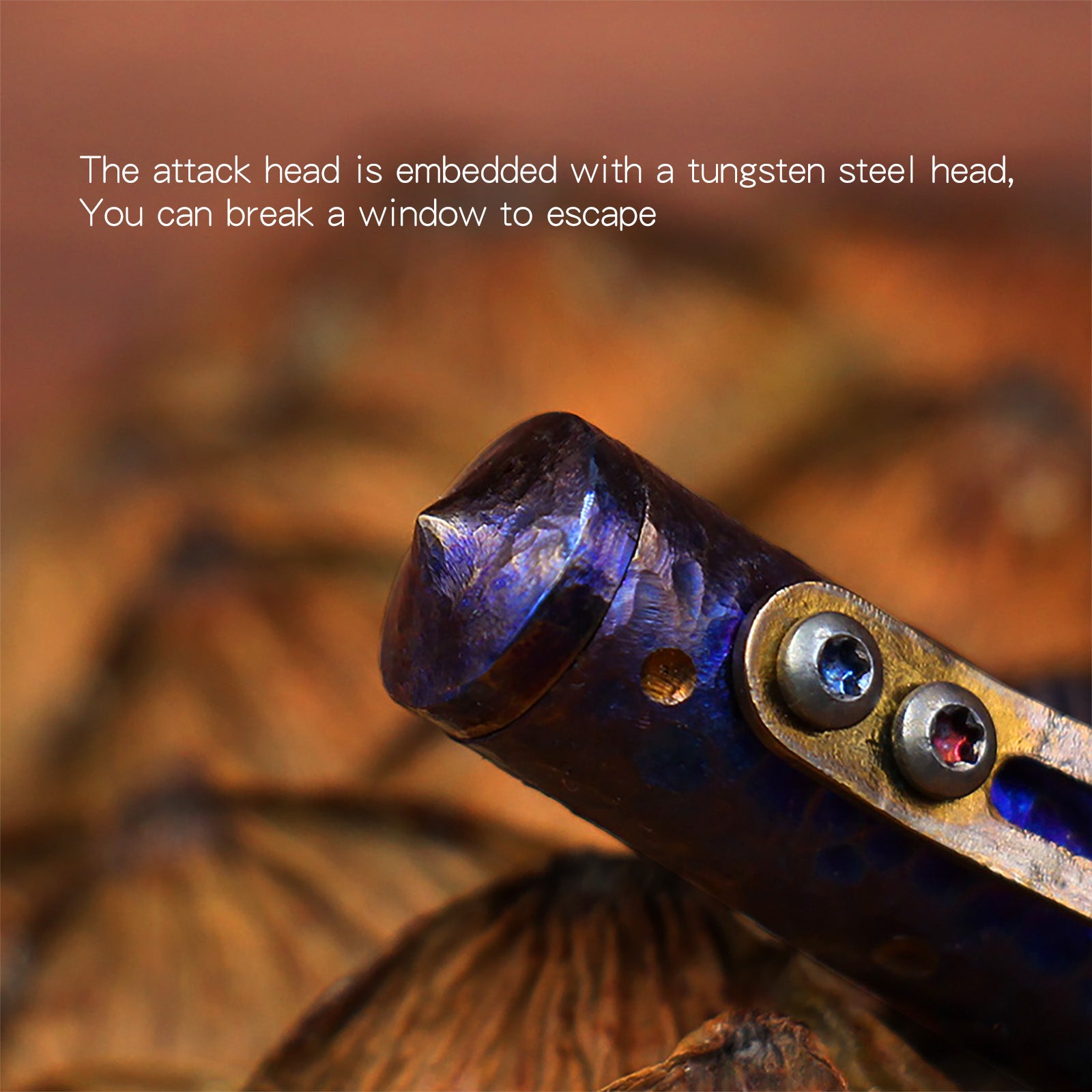 Hand Carved Titanium Alloy Tactical Pen - Star Sky Limited Edition Decompression Tungsten Metal Signature Neutral EDC Pen