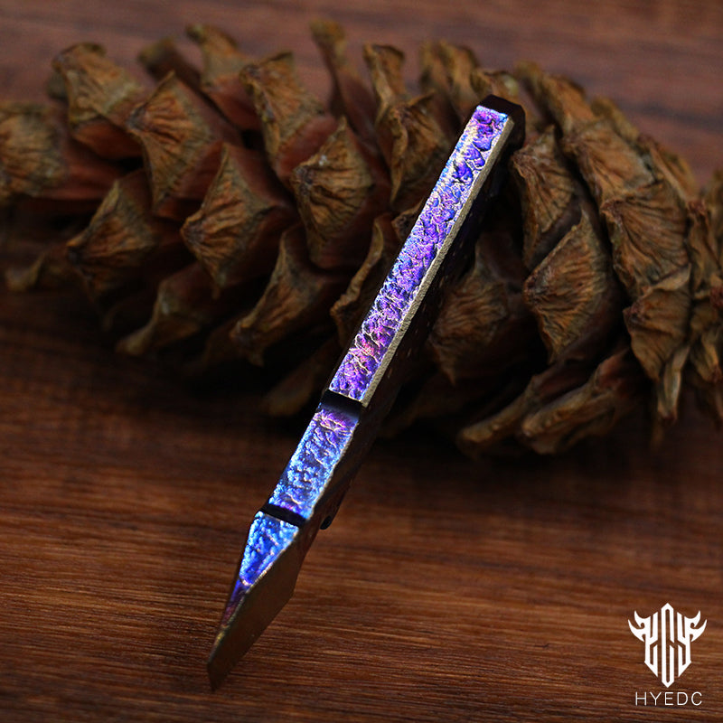 Limited Edition Hand Carving Starry Sky TC4 Titanium alloy Multifunctional Prybar EDC Mini Pocket Tool Bottle Opener