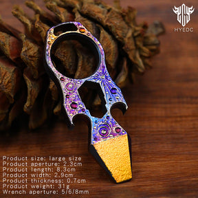 Star Sky Limited Edition Multi-Functional Bottle Opener EDC Tool Titanium Alloy Tactical Window Crowbar Breaker