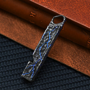 Titanium Alloy Whistle Hand Carved Outdoor Survival Referee Whistle EDC