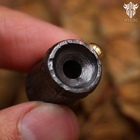 Hand Carved Limited Edition Titanium Alloy Knife Beads Paracord Umbrella Rope Bead Bamboo DIY Pendant Collar Necklace Jewelry