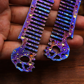 Starry Sky Limited Edition Titanium Alloy Comb Special Anti static Male and Female Home Massage Comb Portable Bottle Opener EDC