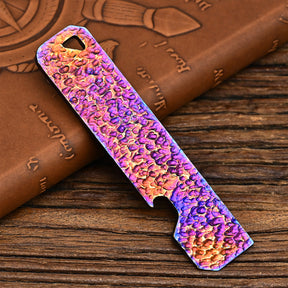 Limited Edition Titanium Alloy EDC Multi-Function Screwdriver Crowbar Bottle Opener Outdoor Crowbar Hand Carving Starry Sky