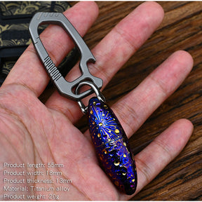 Star Sky Limited Mini Titanium Fuel Oil Lighter Waterproof Moisture Proof EDC Tool with Sealed Compartment for Medicine