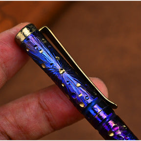 Starry Edition Titanium Portable Decompression Signature Pen Personalizes Self-defense EDC Broken Window High-end Tactical Pen