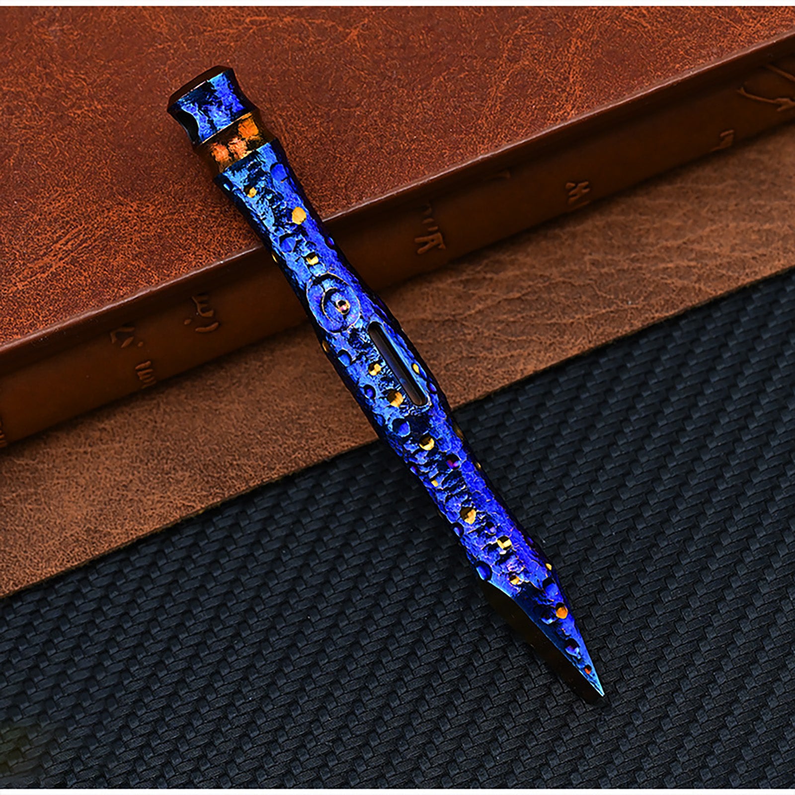 Hand Carving Star Sky  Titanium Alloy Multi-Function Crowbar  Opener Outdoor Crowbar EDC