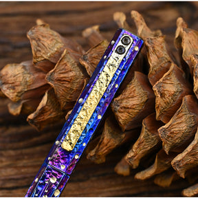 HCYEDC Hand Carved Titanium Alloy Tactical Pen EDC Star Sky Design Limited Edition Tungsten Metal Signature Neutral Pen Pen Body Using Design for Writing Tactical Defense Emergency Defense Escape