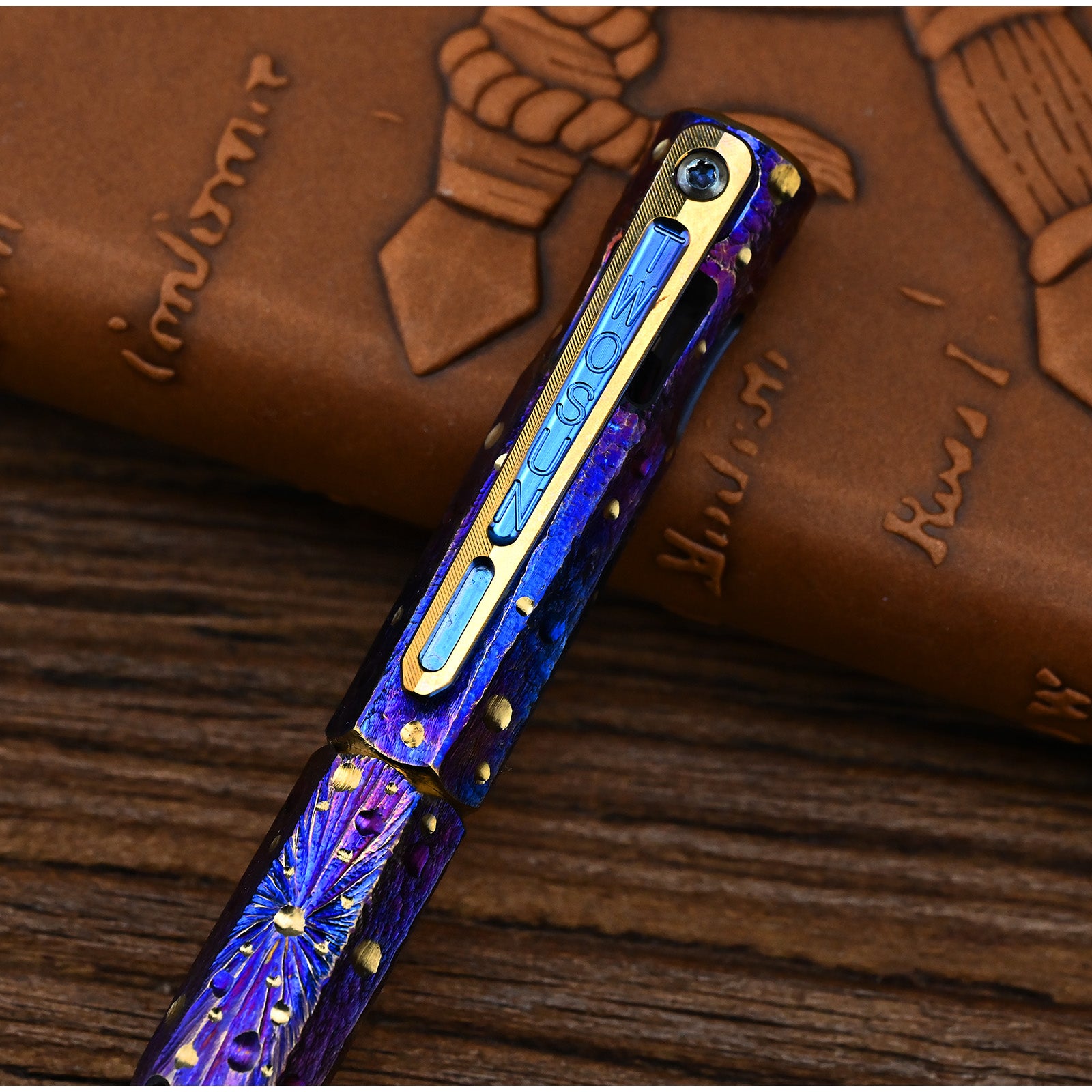 Star Sky Hand Titanium Alloy Tactical Pen Multifunctional Window Breaker Writing Pen EDC Tool Business Signature Writing Pen