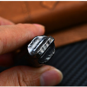 Handmade Titanium Mechanical Automatic IgnitionLighter Alloy Material EDC Gift Box