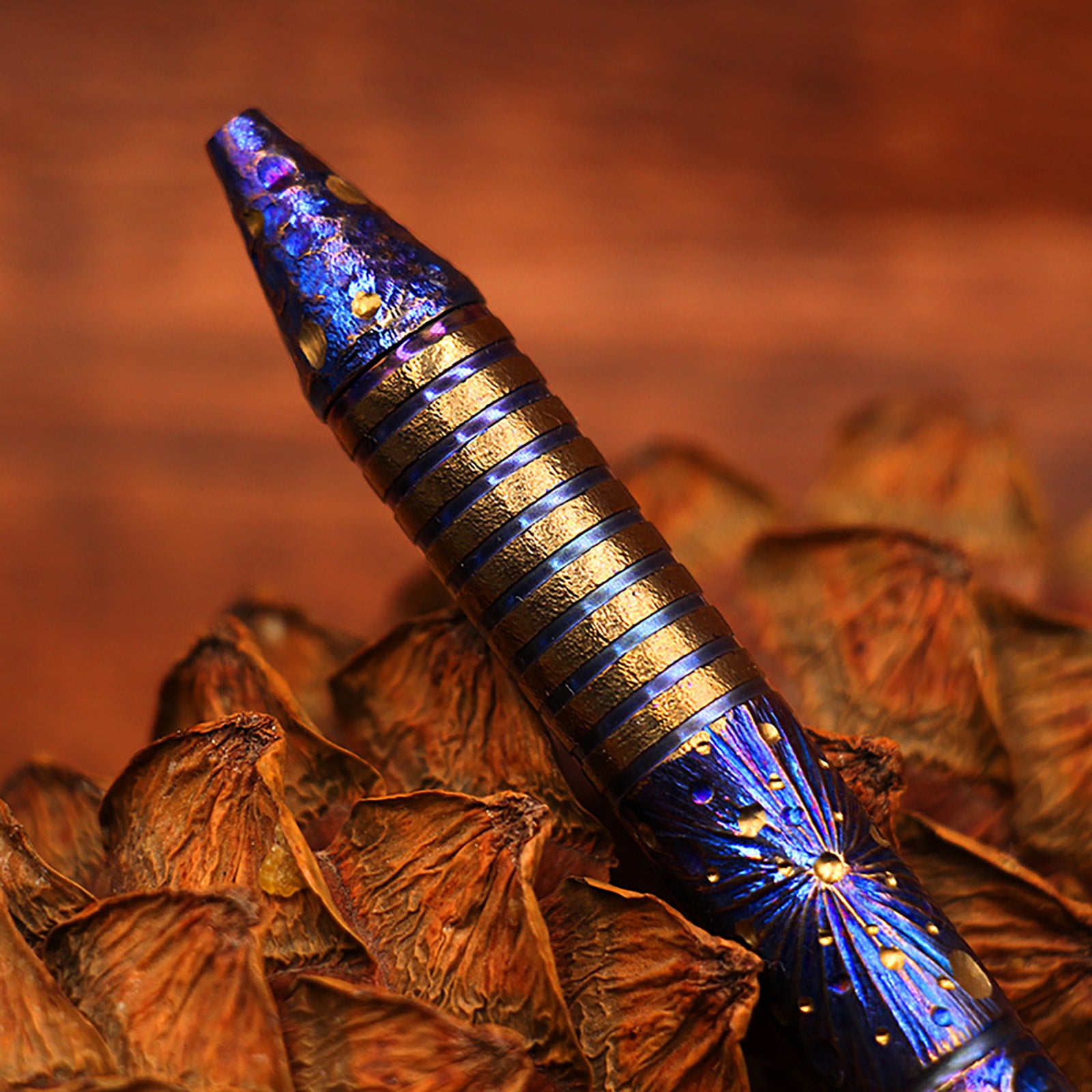 Titanium Alloy Tactical Pen Hand Carved Star Sky Limited Edition Tungsten Pen Decompression EDC Metal Signature Neutral Pen