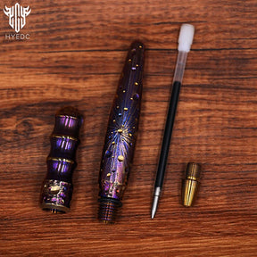Star Sky Limited Edition Mini Tactical Pen Titanium Alloy Metal Tungsten Steel EDC Signature Pen for Tactical Writing