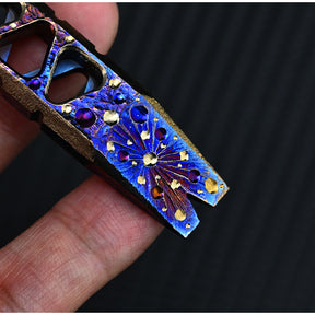 Star Sky Edition Titanium Pry Bar Multi Tools Mini Crowbars Multifunctional Portable Tools EDC