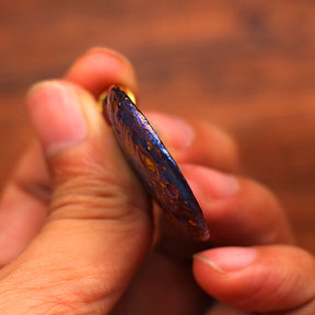 Limited edition titanium alloy starry sky medallion necklace pendant Qixi gift tag keychain pendant EDC