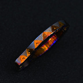 Star Sky Limited Titanium Alloy Mechanical Press Key Ring Pendant Simple Mini Clasp Round Keychain Fit A Variety Of Keys EDC