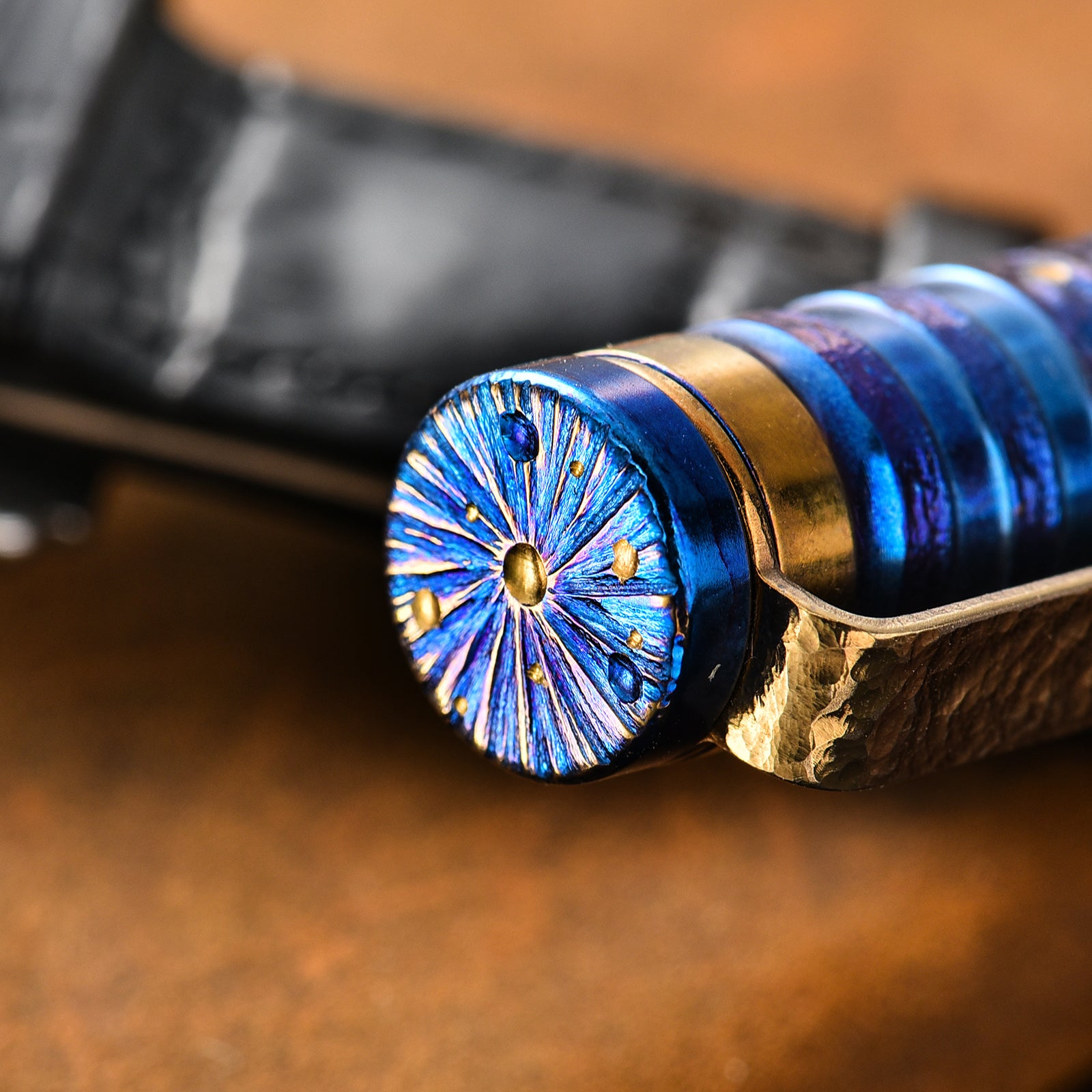 HCYEDC Titanium Alloy Tactical Pen Hand Carved Star Sky Limited Edition Tungsten Pen Tactical Pen with Tungsten Steel Glass Breaker Tip Self-DefenceDecompression Metal Signature Neutral Pen EDC