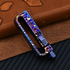 Star Sky Limited Titanium Waist Belt Buckle Titanium Alloy Keychain Portable EDC Outdoor Tool Corrosion Resistant Everyday Carry