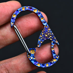 Star Sky Titanium Alloy EDC Keychain Multifunctional Bottle Opener Outdoor Survival Camping Tool