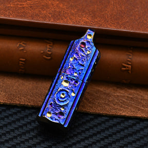 Star Sky Handmade Titanium Mechanical Automatic Ignition Gasoline Lighter with Alloy Material And Gift Box EDC