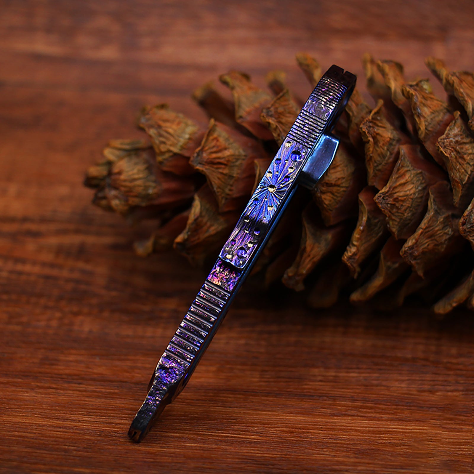 Star Sky Titanium Multifunctional Alloy Push Knife Multifunctional Pocket Cutter Paper Knife can Replace Blade Art Knife Wallpap