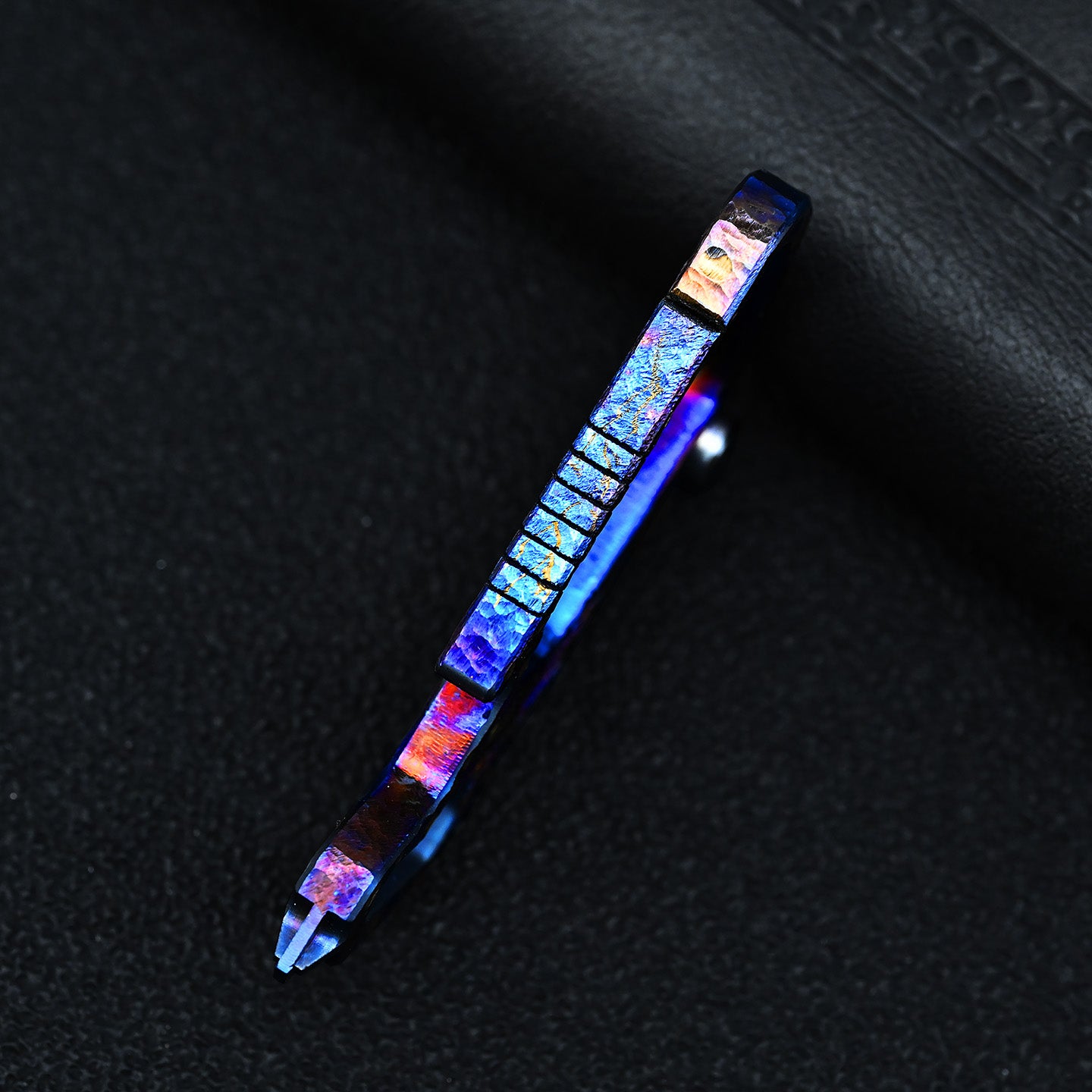 Star Sky Limited Titanium EDC Keychain Knife Damascus Multi Tool Bottle Opener Hex Wrench Camping Gear
