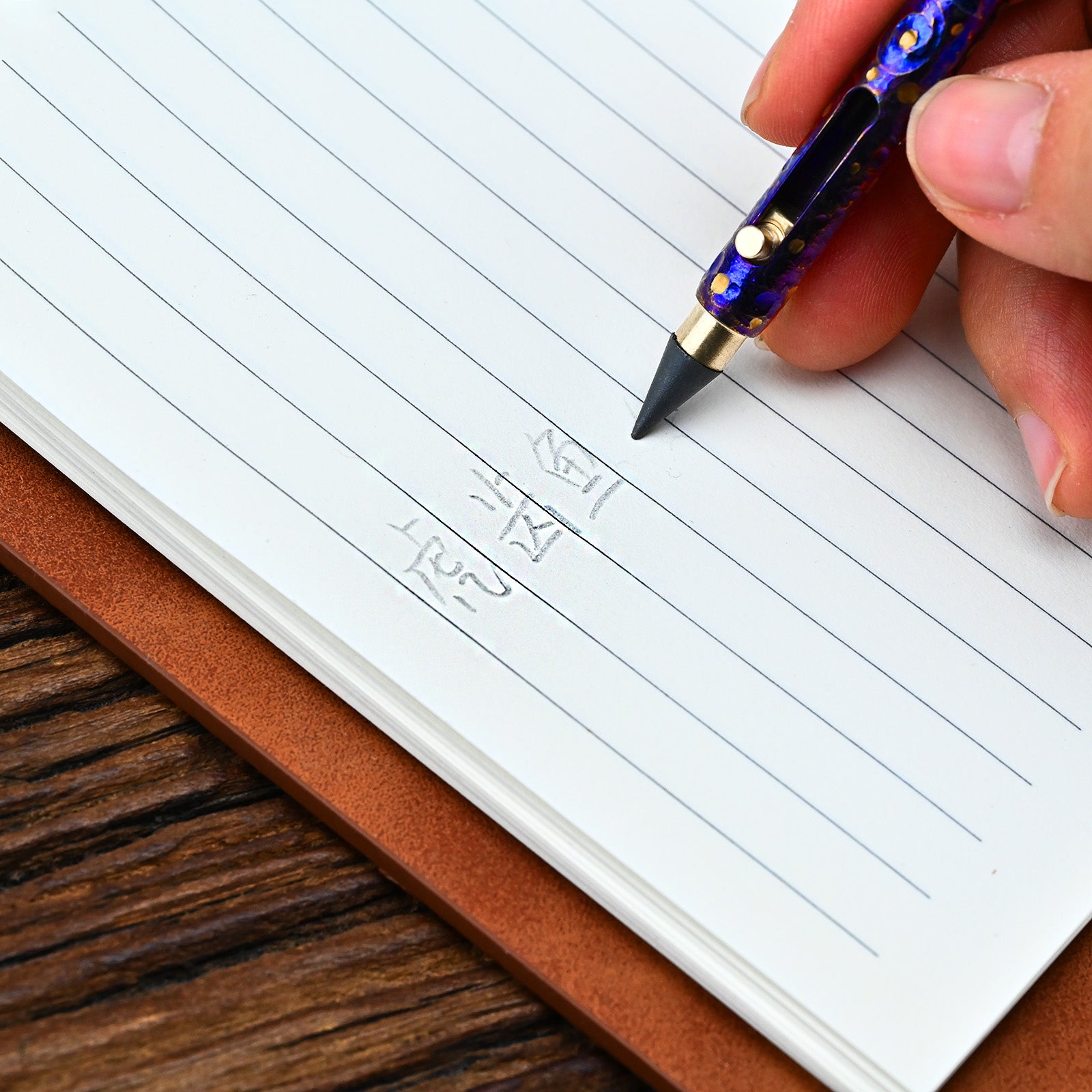 Star Sky Limited Titanium Alloy MINI Eternal Pencil Needn‘t Shave Erasable Pencil Portable Key Pocket Emergency Writing EDC