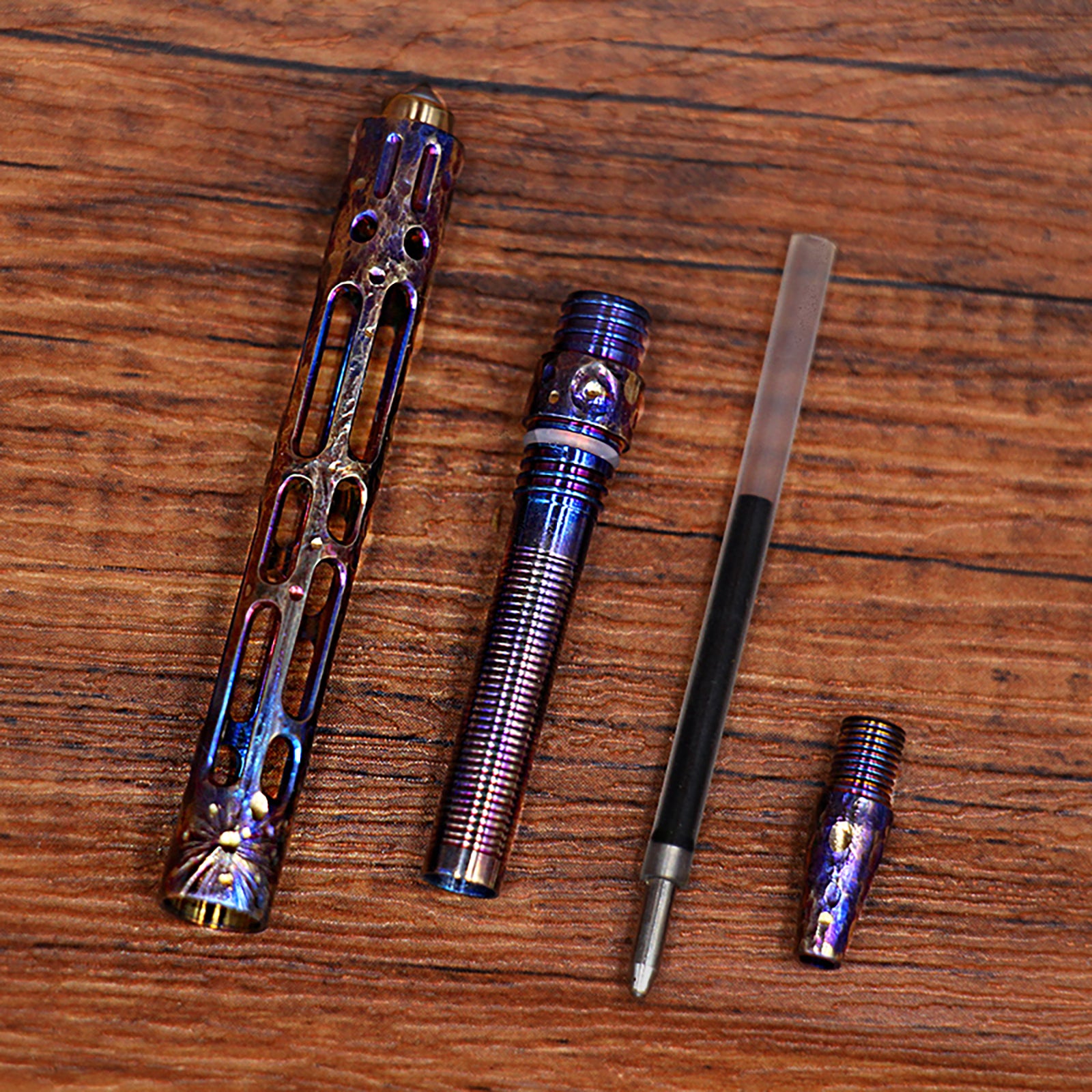 HCYEDC Star Sky Mini Titanium Alloy Tactical Pen Star Sky Limited Edition Metal Tungsten Steel Signature Pen EDC Emergency Defense Emergency Escape