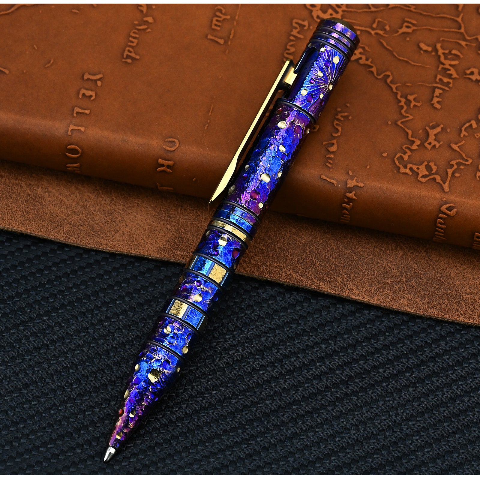 Star Sky Hand Titanium Alloy Pen With Collection Writing Multi-functional Portable Outdoor EDC Tools