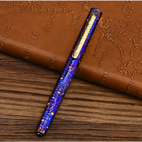 Star Sky Titanium Alloy Tactical Pen High-End Business Students Retro Titanium Black Writing Pen For Gift EDC