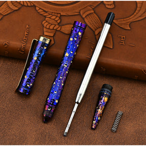 Starry Edition Titanium Portable Decompression Signature Pen Personalizes Self-defense EDC Broken Window High-end Tactical Pen